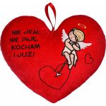 BEPPE Poduszka serce z Amorkiem 30 cm