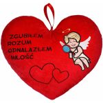 BEPPE Poduszka serce z Amorkiem 30 cm