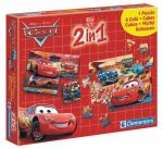 CLEMENTONI PUZZLE I KLOCKI CARS 2W1