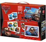 CLEMENTONI Puzzle, Klocki, Gry 4w1 Auta