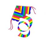 GUNTHER Latawiec nylonowy Rainbow