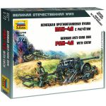 ZVEZDA German anti tank gun  pak40with