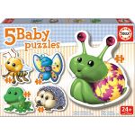 EDUCA Baby Puzzle 5 w 1, Zwierzątka