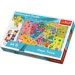 TREFL 44 EL. Mapa Polski dla dzieci