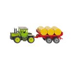 SIKU Traktor MB z przyczepą do bel