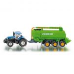 SIKU Traktor z Naczepą Cysterna