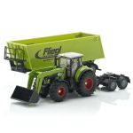 SIKU Traktor z ładowarką, wywrotka Dolly