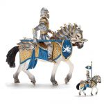 SCHLEICH Rycerz Gryfa z lancą na koniu