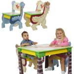 F.FIELDS Dinosaur Zest. krzesła i stolik