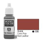 VALLEJO Farba Nr136 Red Leather 17ml