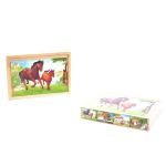 BRIMAREX UKŁ.DREWNIANA PUZZLE KONIK