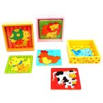 BRIMAREX Drewniane Puzzle w skrzynce