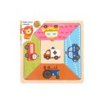 BRIMAREX Puzzle drewniane Pojazdy