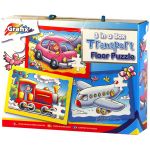 GRAFIX Mega Puzzle 3 obrazki Pojazdy